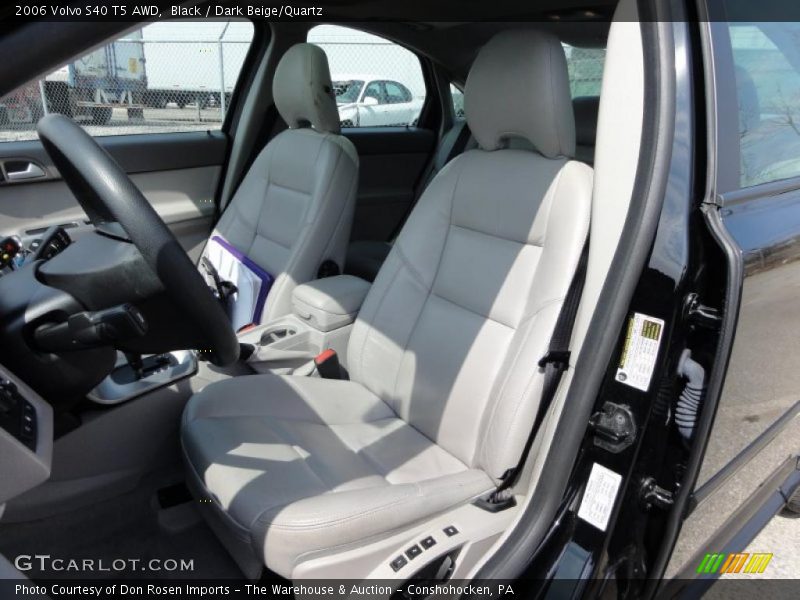 Black / Dark Beige/Quartz 2006 Volvo S40 T5 AWD