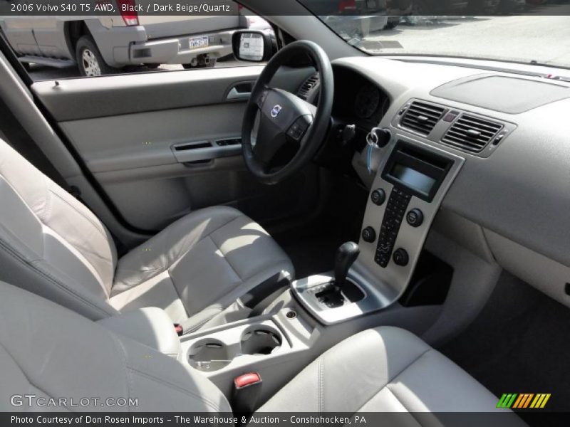 Black / Dark Beige/Quartz 2006 Volvo S40 T5 AWD