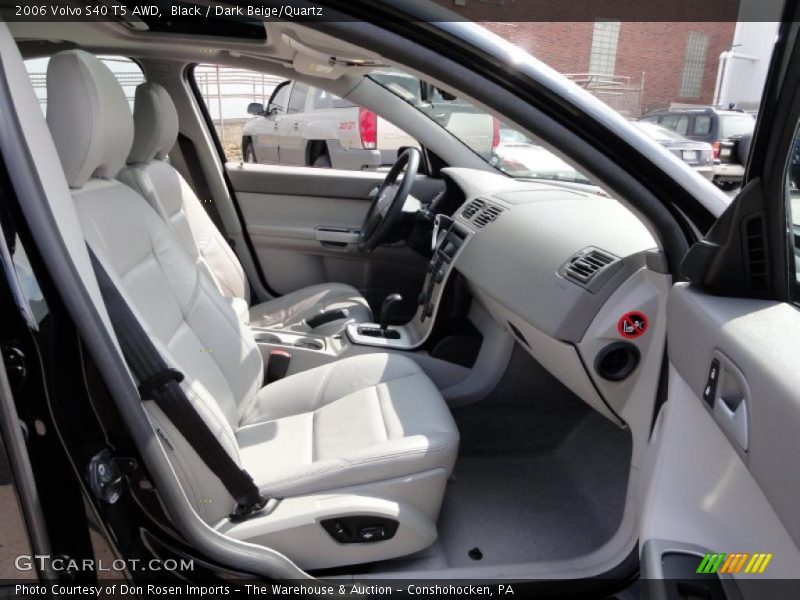 Black / Dark Beige/Quartz 2006 Volvo S40 T5 AWD