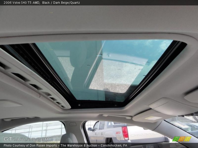 Black / Dark Beige/Quartz 2006 Volvo S40 T5 AWD