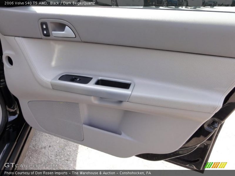 Black / Dark Beige/Quartz 2006 Volvo S40 T5 AWD