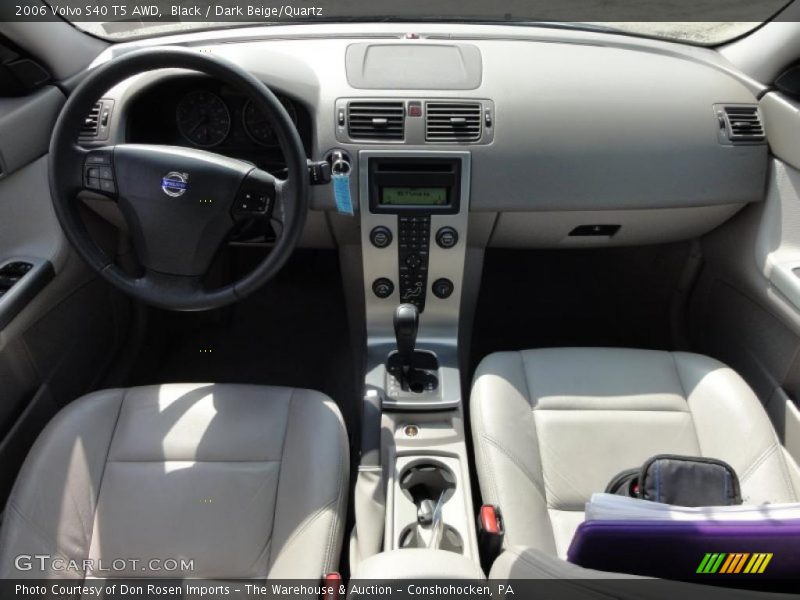 Black / Dark Beige/Quartz 2006 Volvo S40 T5 AWD