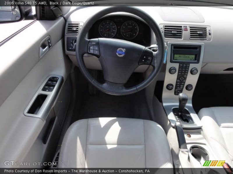 Black / Dark Beige/Quartz 2006 Volvo S40 T5 AWD