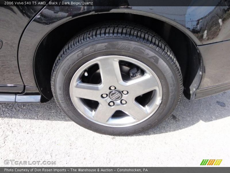 Black / Dark Beige/Quartz 2006 Volvo S40 T5 AWD