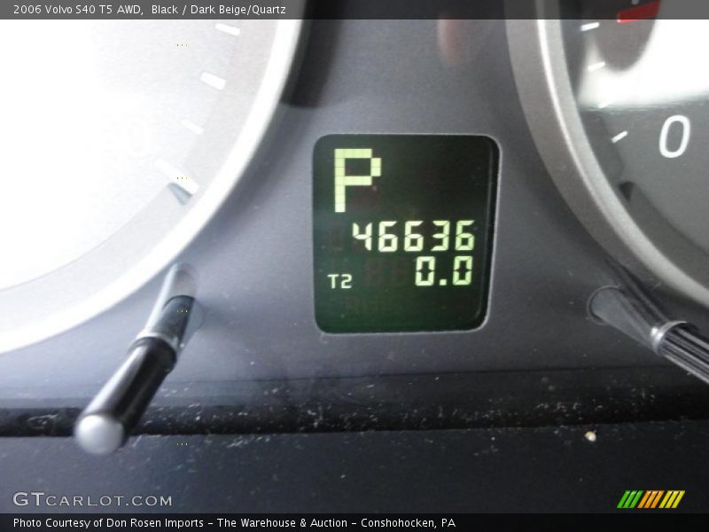 Black / Dark Beige/Quartz 2006 Volvo S40 T5 AWD