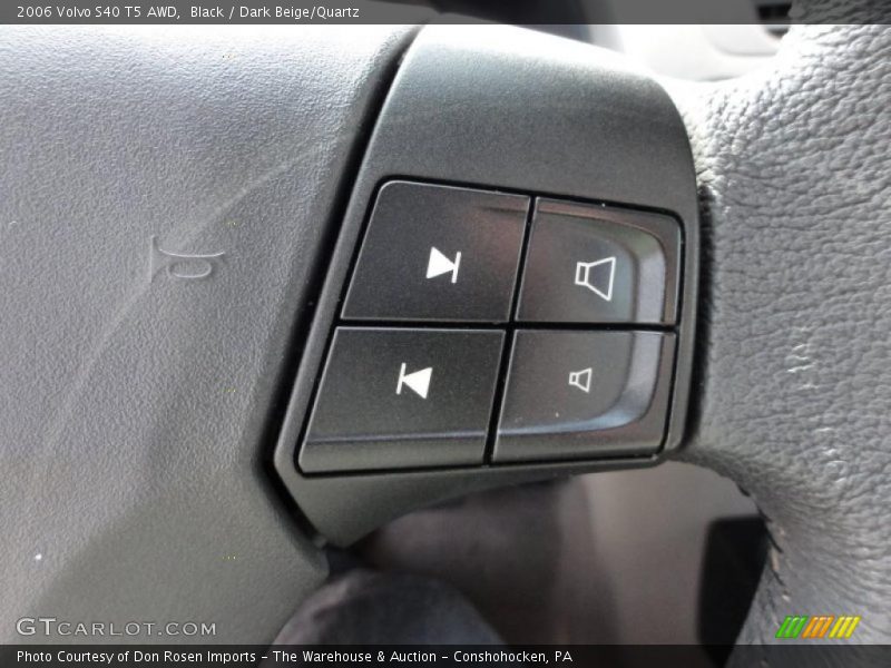 Black / Dark Beige/Quartz 2006 Volvo S40 T5 AWD