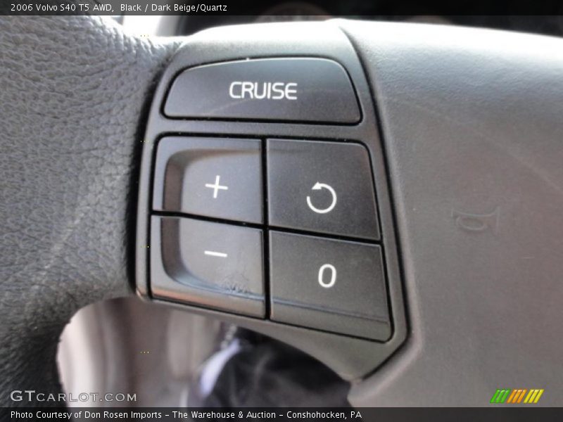 Black / Dark Beige/Quartz 2006 Volvo S40 T5 AWD