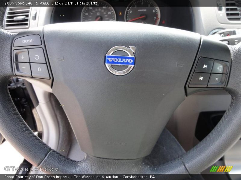 Black / Dark Beige/Quartz 2006 Volvo S40 T5 AWD