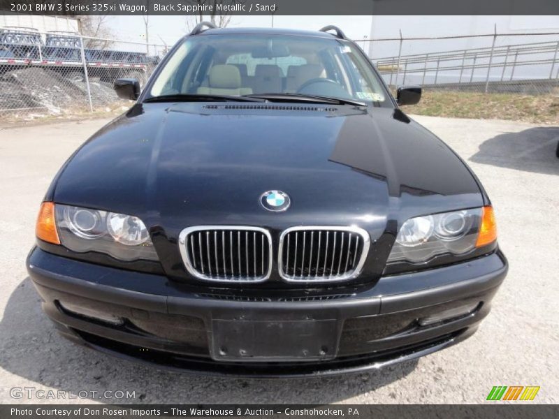 Black Sapphire Metallic / Sand 2001 BMW 3 Series 325xi Wagon