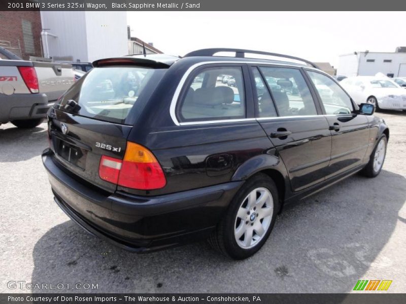 Black Sapphire Metallic / Sand 2001 BMW 3 Series 325xi Wagon