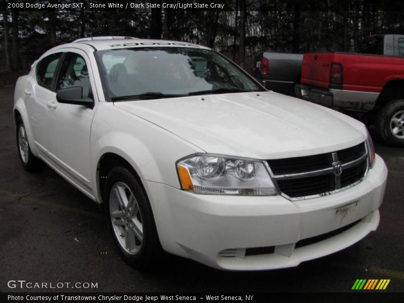 Stone White / Dark Slate Gray/Light Slate Gray 2008 Dodge Avenger SXT