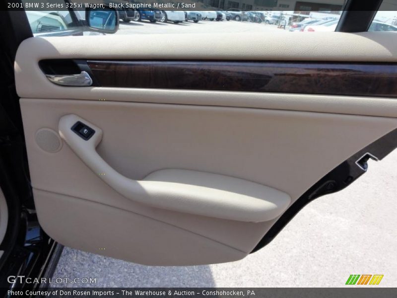 Black Sapphire Metallic / Sand 2001 BMW 3 Series 325xi Wagon