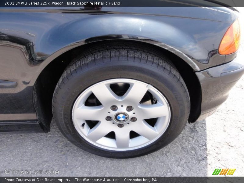 Black Sapphire Metallic / Sand 2001 BMW 3 Series 325xi Wagon