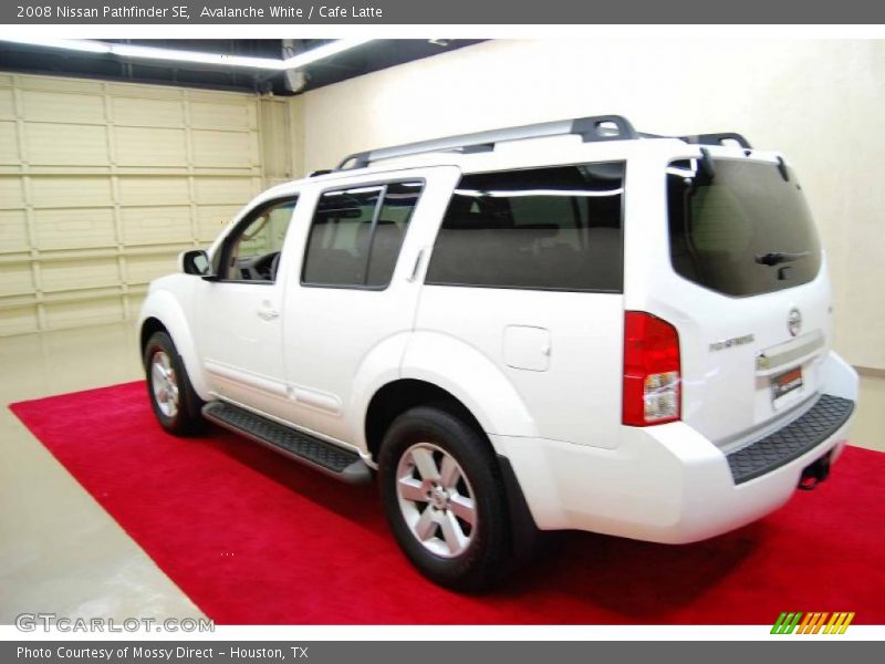 Avalanche White / Cafe Latte 2008 Nissan Pathfinder SE