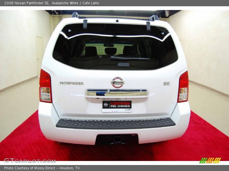 Avalanche White / Cafe Latte 2008 Nissan Pathfinder SE