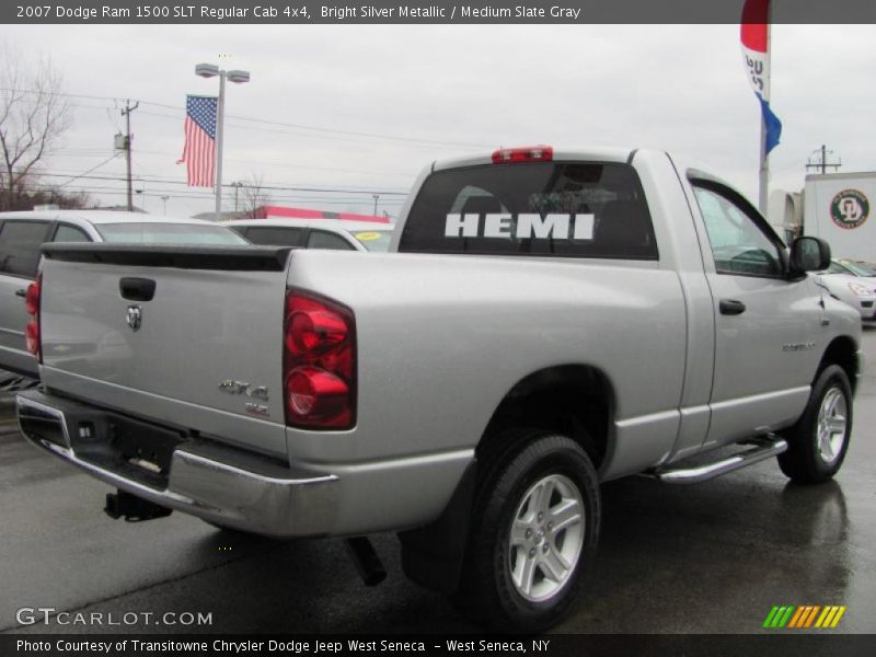 Bright Silver Metallic / Medium Slate Gray 2007 Dodge Ram 1500 SLT Regular Cab 4x4