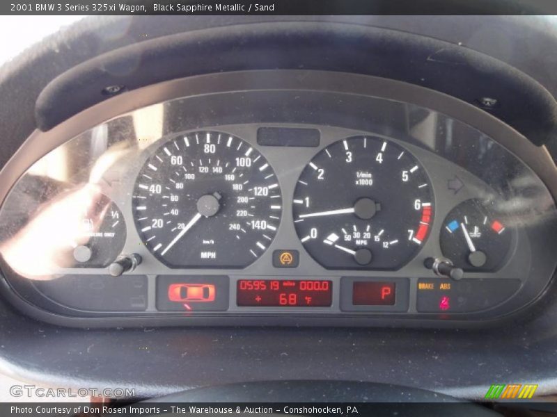  2001 3 Series 325xi Wagon 325xi Wagon Gauges