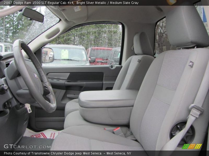 Bright Silver Metallic / Medium Slate Gray 2007 Dodge Ram 1500 SLT Regular Cab 4x4