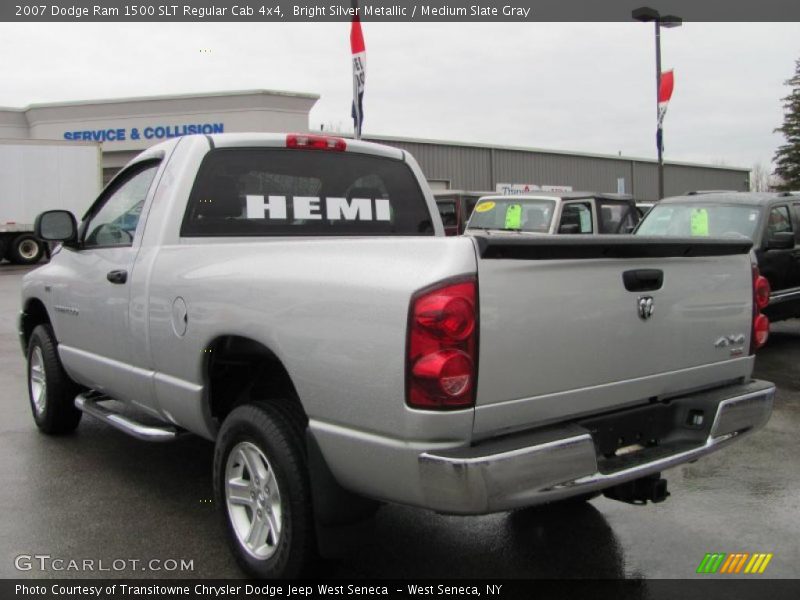 Bright Silver Metallic / Medium Slate Gray 2007 Dodge Ram 1500 SLT Regular Cab 4x4
