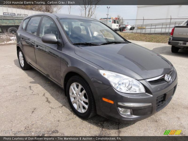 Carbon Gray / Black 2009 Hyundai Elantra Touring