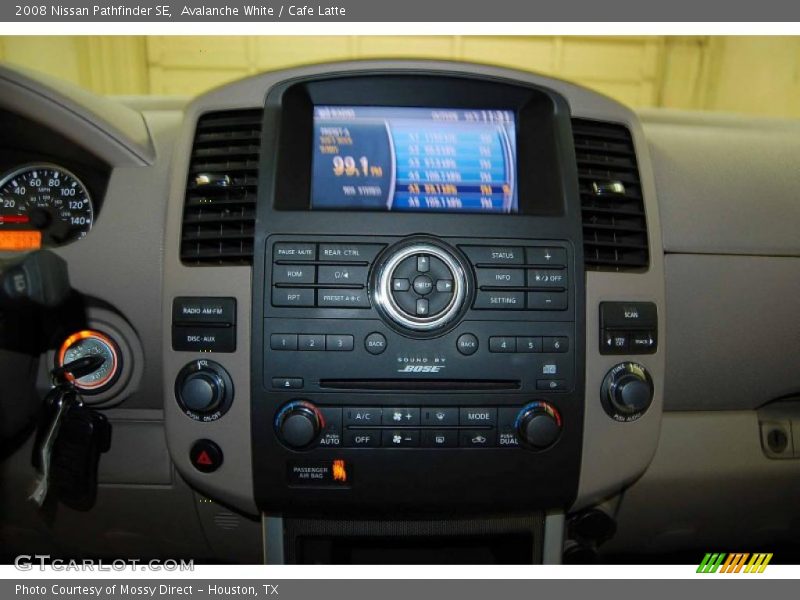 Avalanche White / Cafe Latte 2008 Nissan Pathfinder SE