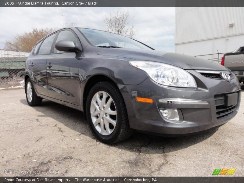 Carbon Gray / Black 2009 Hyundai Elantra Touring