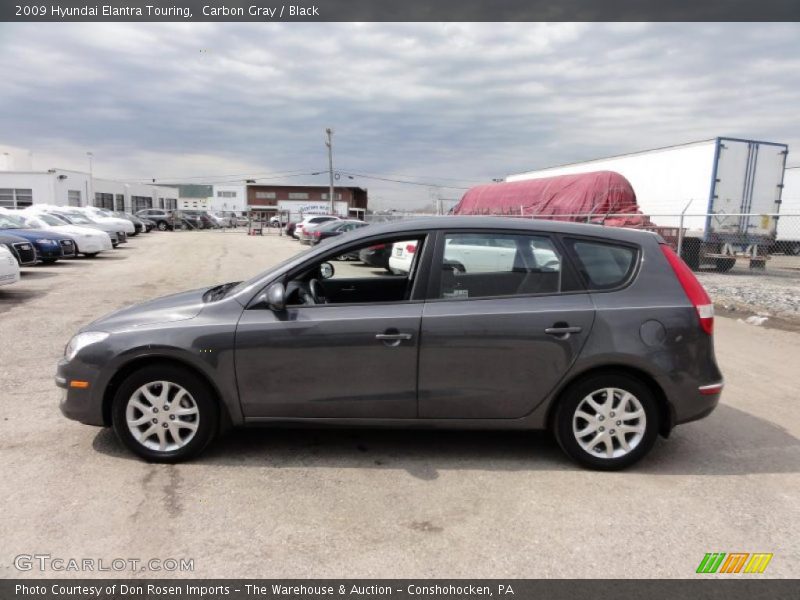 Carbon Gray / Black 2009 Hyundai Elantra Touring