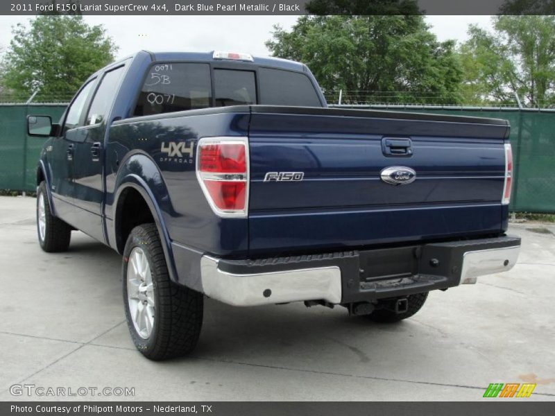 Dark Blue Pearl Metallic / Black 2011 Ford F150 Lariat SuperCrew 4x4