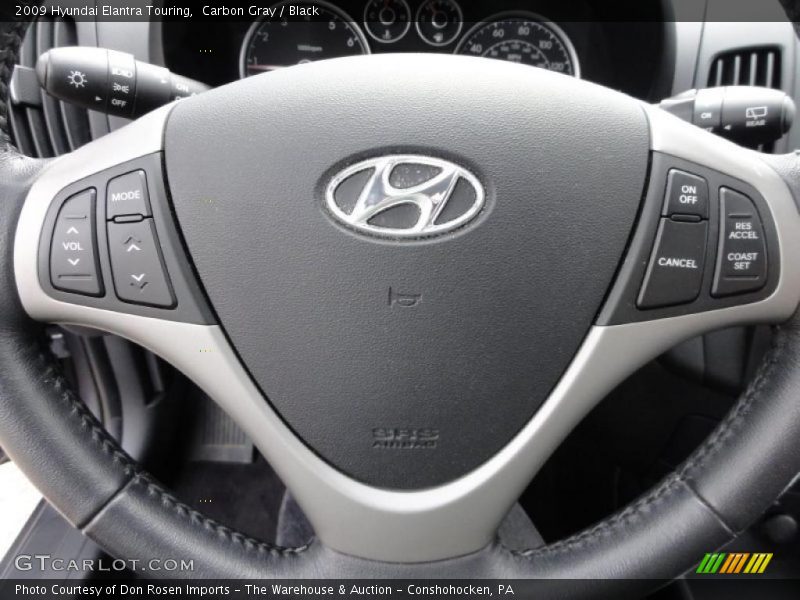 Carbon Gray / Black 2009 Hyundai Elantra Touring
