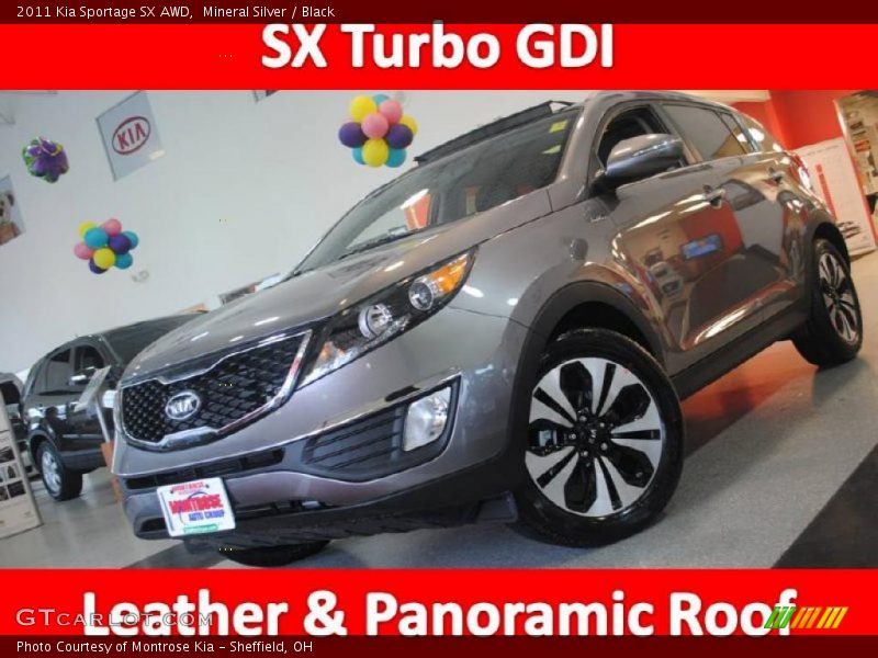 Mineral Silver / Black 2011 Kia Sportage SX AWD