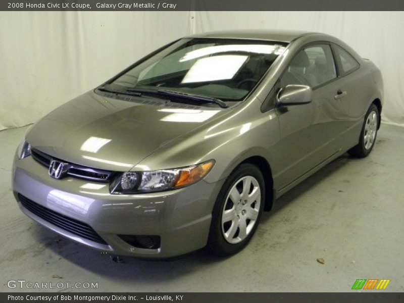 Galaxy Gray Metallic / Gray 2008 Honda Civic LX Coupe