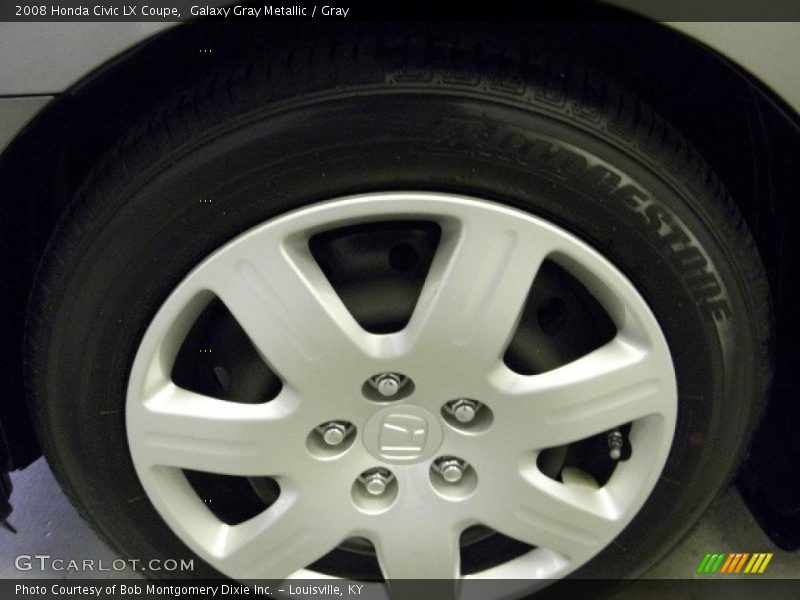 Galaxy Gray Metallic / Gray 2008 Honda Civic LX Coupe