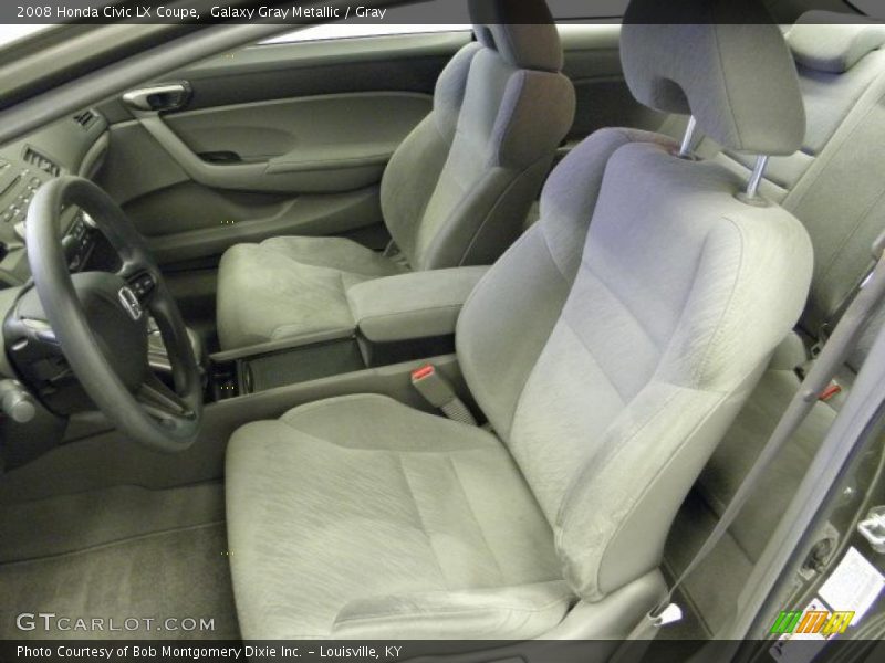 Galaxy Gray Metallic / Gray 2008 Honda Civic LX Coupe