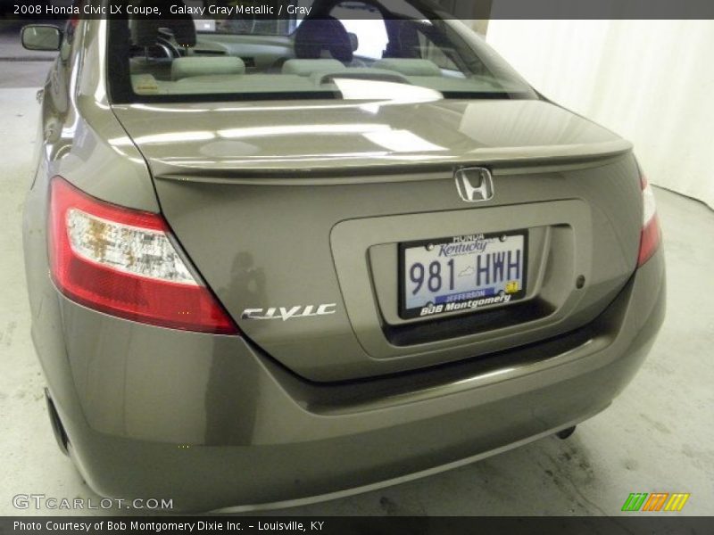 Galaxy Gray Metallic / Gray 2008 Honda Civic LX Coupe