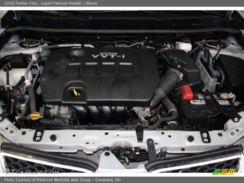 Liquid Platinum Metallic / Ebony 2009 Pontiac Vibe