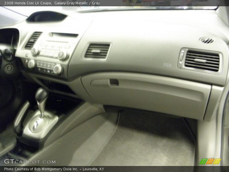 Galaxy Gray Metallic / Gray 2008 Honda Civic LX Coupe
