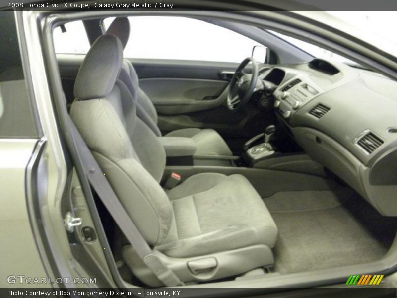 Galaxy Gray Metallic / Gray 2008 Honda Civic LX Coupe