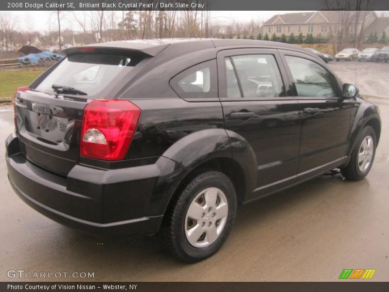 Brilliant Black Crystal Pearl / Dark Slate Gray 2008 Dodge Caliber SE