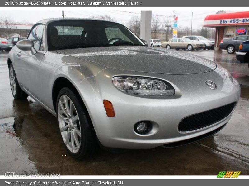 Sunlight Silver Metallic / Black 2008 Mazda MX-5 Miata Hardtop Roadster