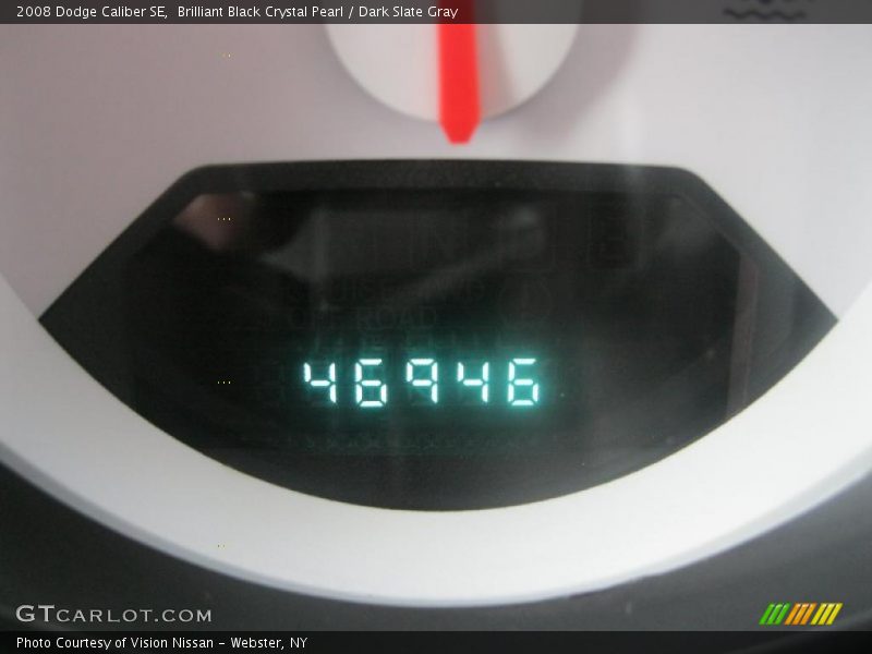 Brilliant Black Crystal Pearl / Dark Slate Gray 2008 Dodge Caliber SE
