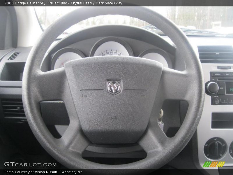 Brilliant Black Crystal Pearl / Dark Slate Gray 2008 Dodge Caliber SE