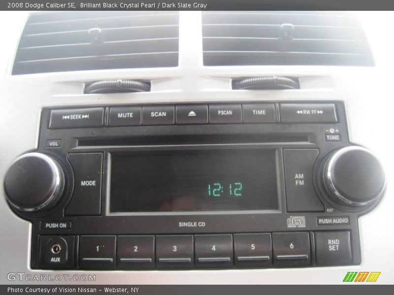 Brilliant Black Crystal Pearl / Dark Slate Gray 2008 Dodge Caliber SE