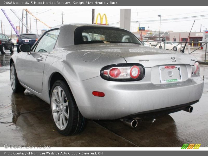 Sunlight Silver Metallic / Black 2008 Mazda MX-5 Miata Hardtop Roadster