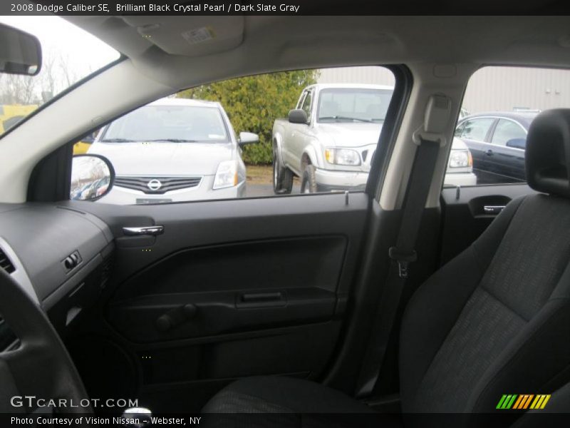 Brilliant Black Crystal Pearl / Dark Slate Gray 2008 Dodge Caliber SE