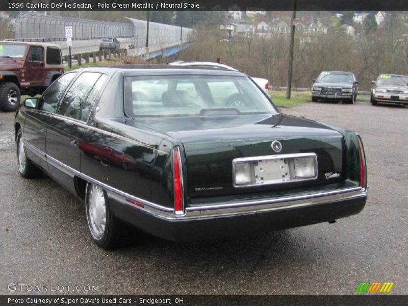 Polo Green Metallic / Neutral Shale 1996 Cadillac DeVille Sedan