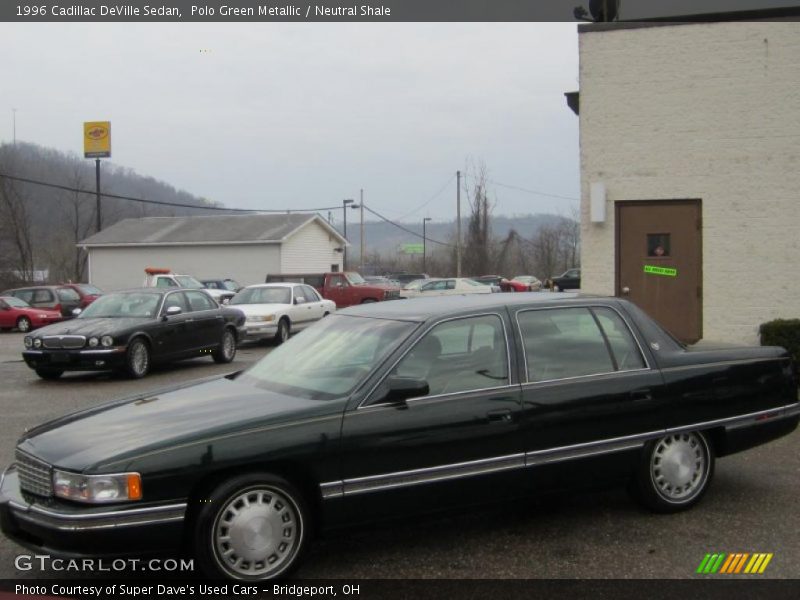 Polo Green Metallic / Neutral Shale 1996 Cadillac DeVille Sedan