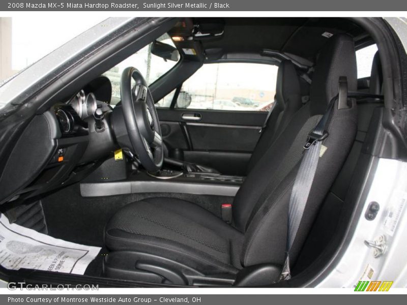 Sunlight Silver Metallic / Black 2008 Mazda MX-5 Miata Hardtop Roadster