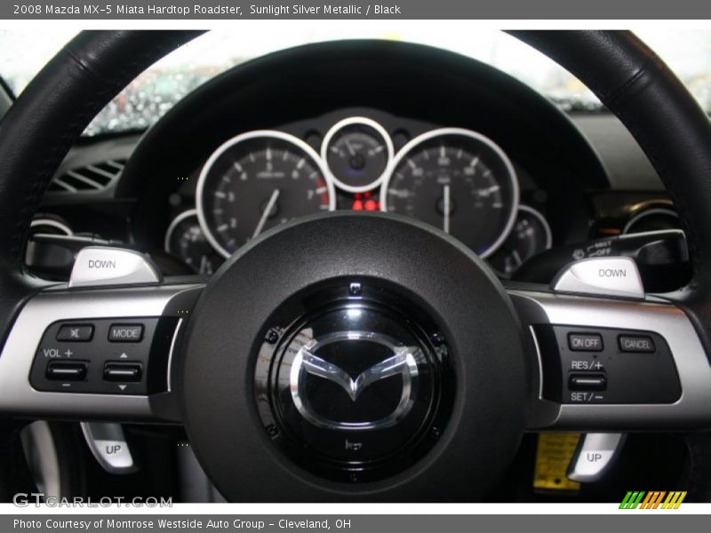 Sunlight Silver Metallic / Black 2008 Mazda MX-5 Miata Hardtop Roadster