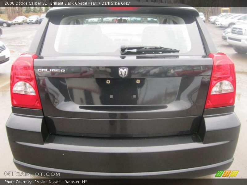 Brilliant Black Crystal Pearl / Dark Slate Gray 2008 Dodge Caliber SE