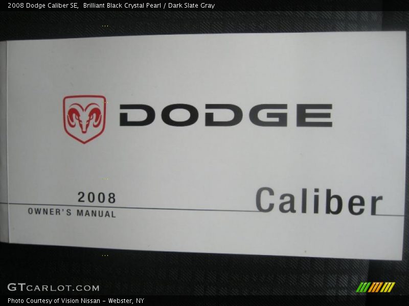 Brilliant Black Crystal Pearl / Dark Slate Gray 2008 Dodge Caliber SE